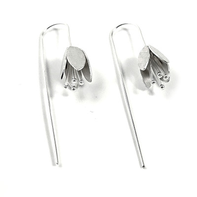 Hanging Lily - сребърни обеци Hanging Lily - сребърни обеци