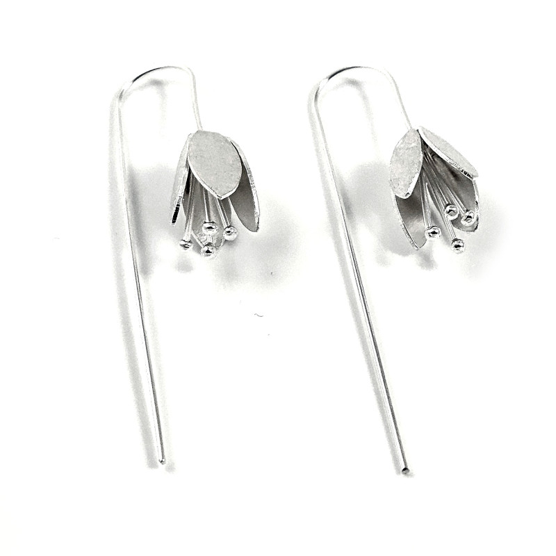 Hanging Lily - сребърни обеци Hanging Lily - сребърни обеци