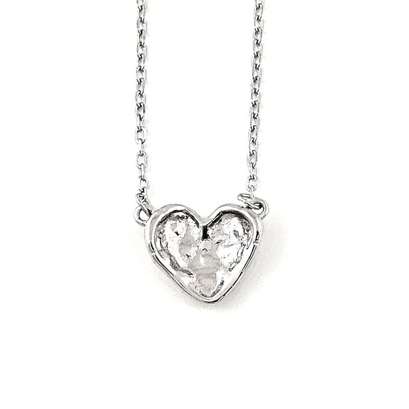 Silver Heart - сребърно колие, проба 925