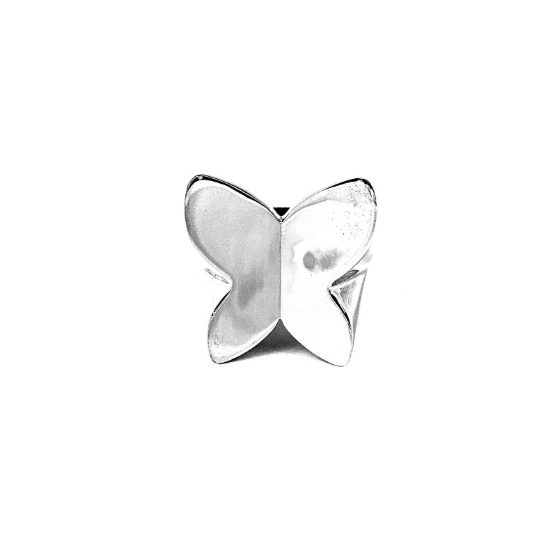 Butterfly Perfection - сребърен пръстен с родиево покритие, проба 925.