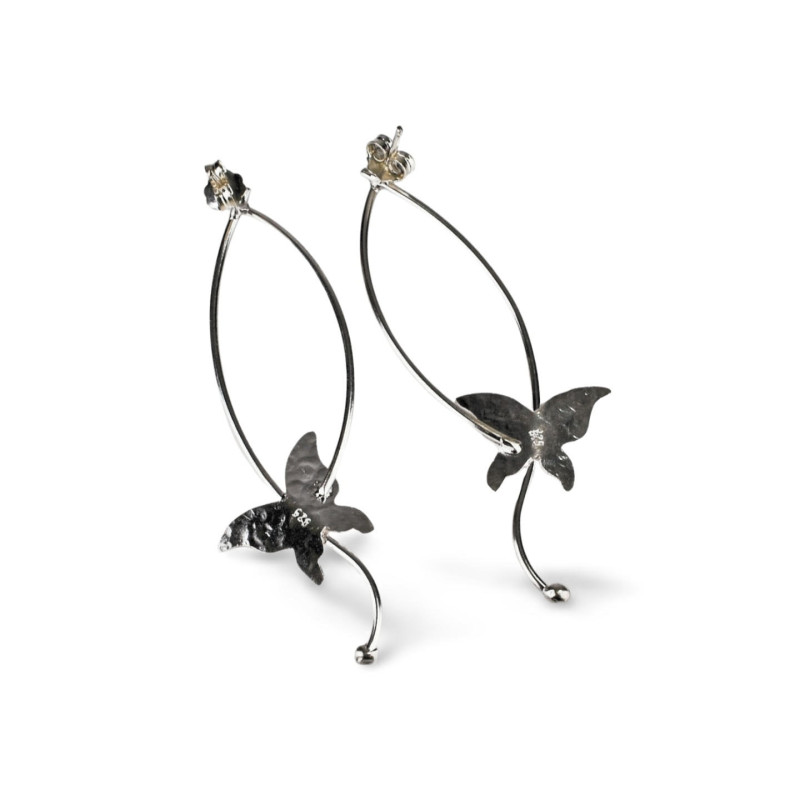 Silver Butterflies - ръчно изработени, сребърни обеци