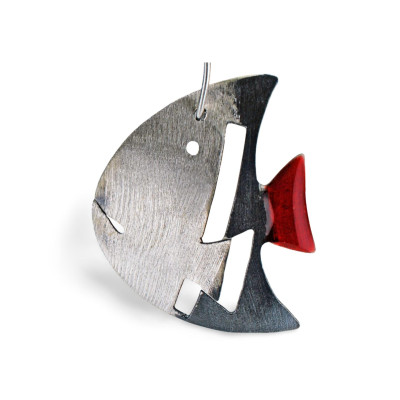 Silver Fish - Сребърни обеци, ръчна изработка