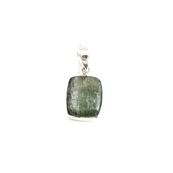 Green Opal - Сребърен медальон, проба 925 с опал. 