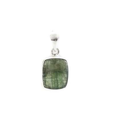 Green Opal - Сребърен медальон, проба 925 с опал. 