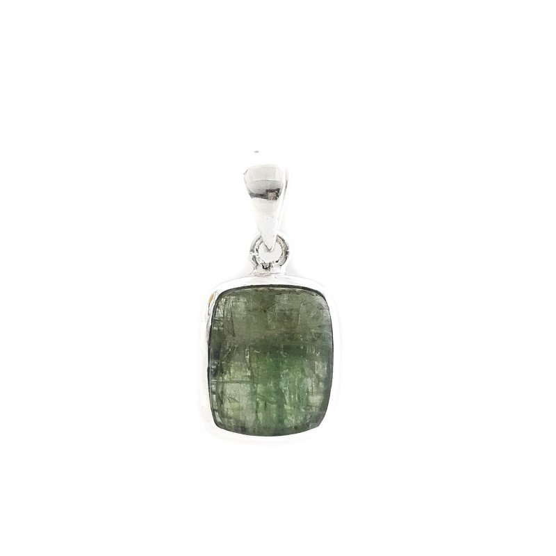 Green Opal - Сребърен медальон, проба 925 с опал. 