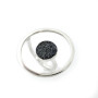 Black & White Circle - сребърен пръстен 925