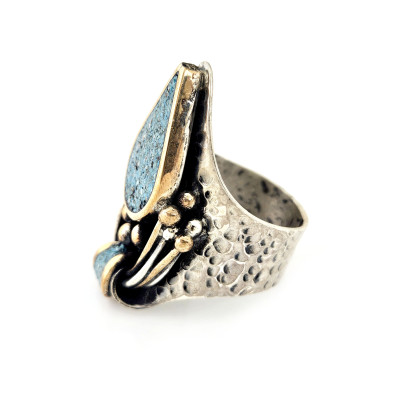 Boho Ring - сребърен пръстен с тюркоаз Boho Ring - сребърен пръстен с тюркоаз